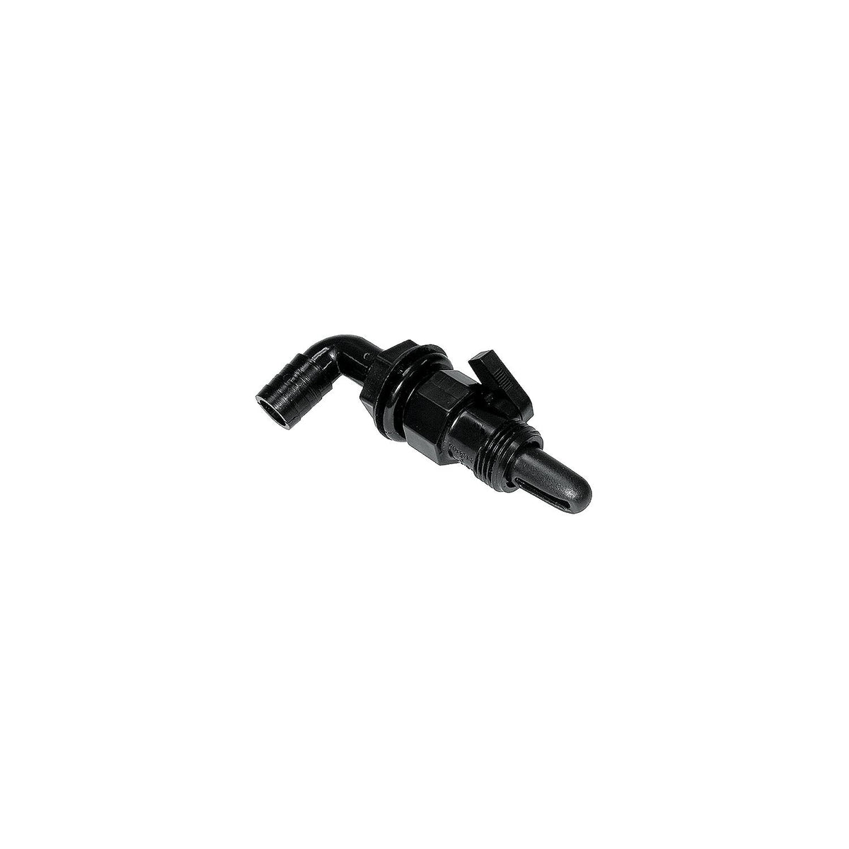 T-H Marine AHV90DP Aerator Spray Head 90A Screw On Valve w/Shut Off, 3/4", Black -Modern Boat Sales & Service