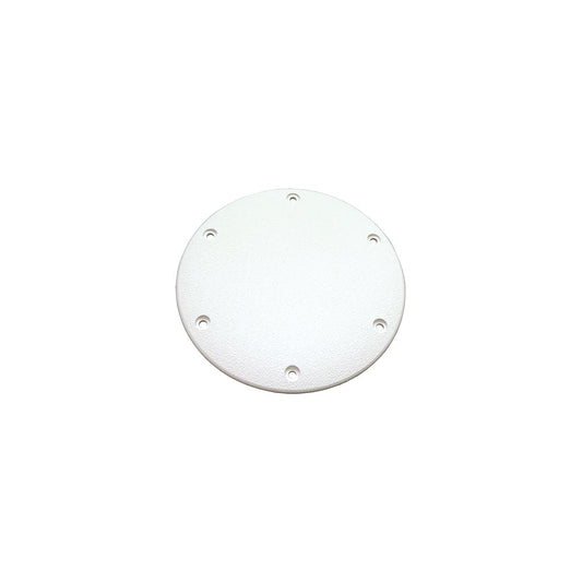 T-H Marine Designer Series Screw Down Deck Plate 6" OD, Polar White -Modern Boat Sales & Service