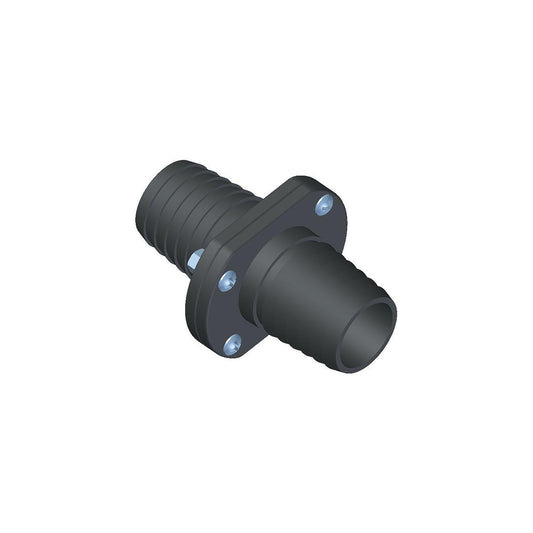 T-H Marine Inline Scupper Double Barb, Black -Modern Boat Sales & Service