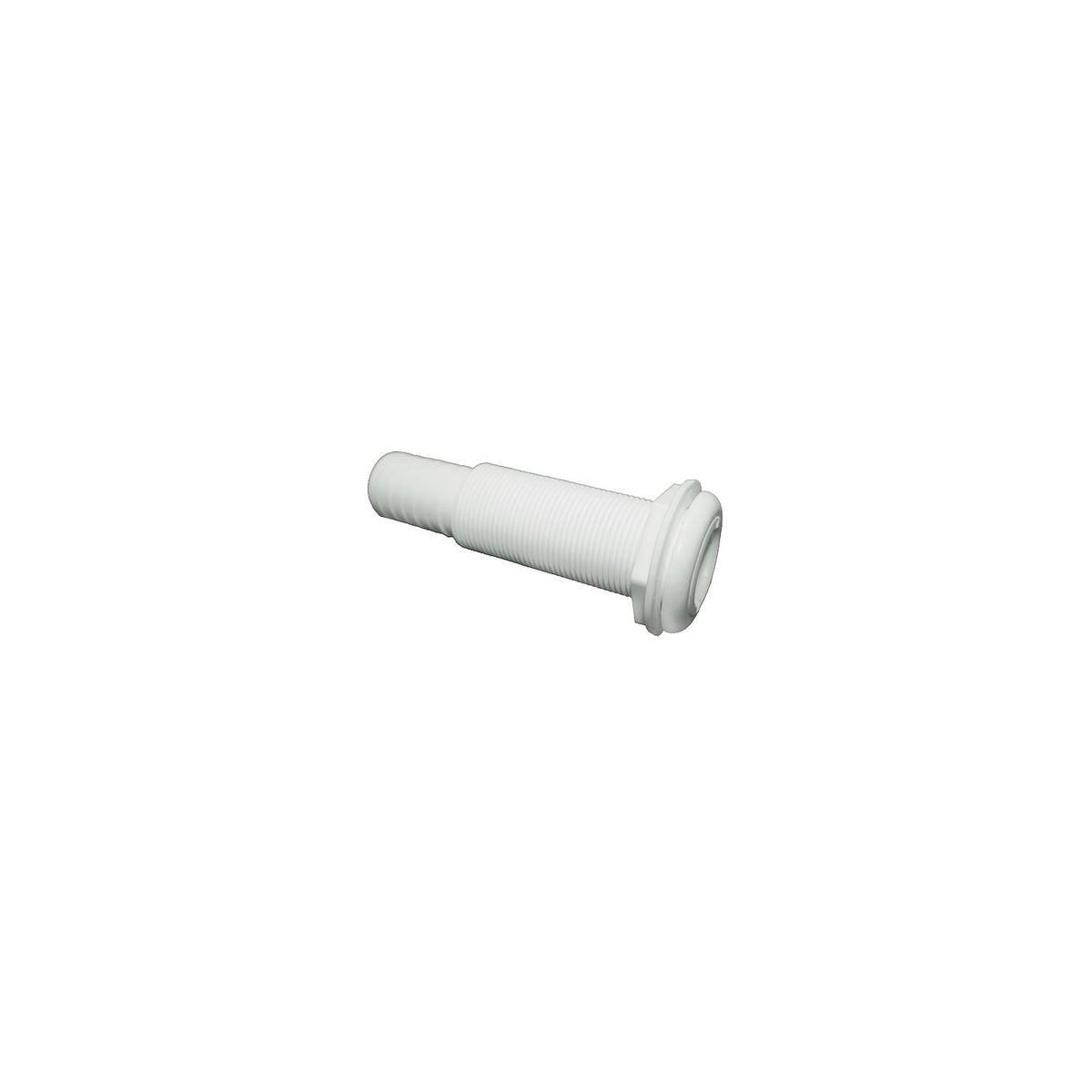 T-H Marine Straight Extra Long Thru-Hull Fitting For Hose, White Default Title -Modern Boat Sales & Service