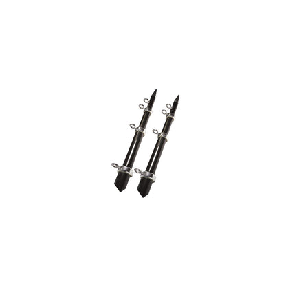 15' Heavy Duty Black/Silver Telescoping Outrigger Default Title -Modern Boat Sales & Service