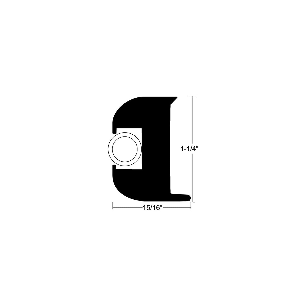 Flex Vinyl Rub Rail Kit 50' White -Modern Boat Sales & Service