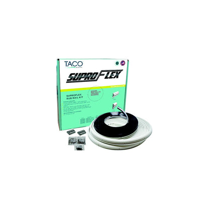 TACO V119993WWK802 Semi-Rigid SuproFlex Med.Rub Rail Kit w/Flexible Vinyl Overlay Insert, 2 x 1-1/4", White Default Title -Modern Boat Sales & Service