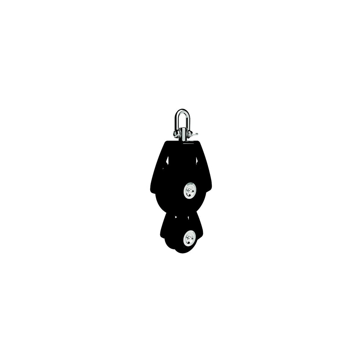 Lewmar 50MM Fiddle Block, Black, 1/4" - 3/8" Line -Modern Boat Sales & Service