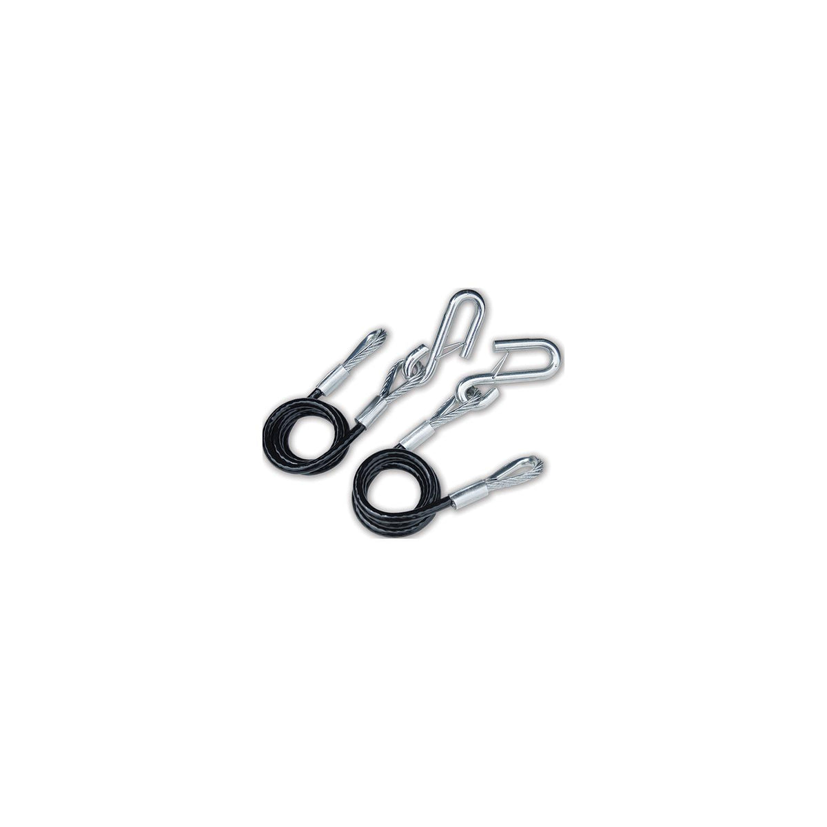Tie Down Engineering 59537 36" Black Vinyl Jacketed Hitch Cables With "S" Hooks - Sold as Pair -Modern Boat Sales & Service