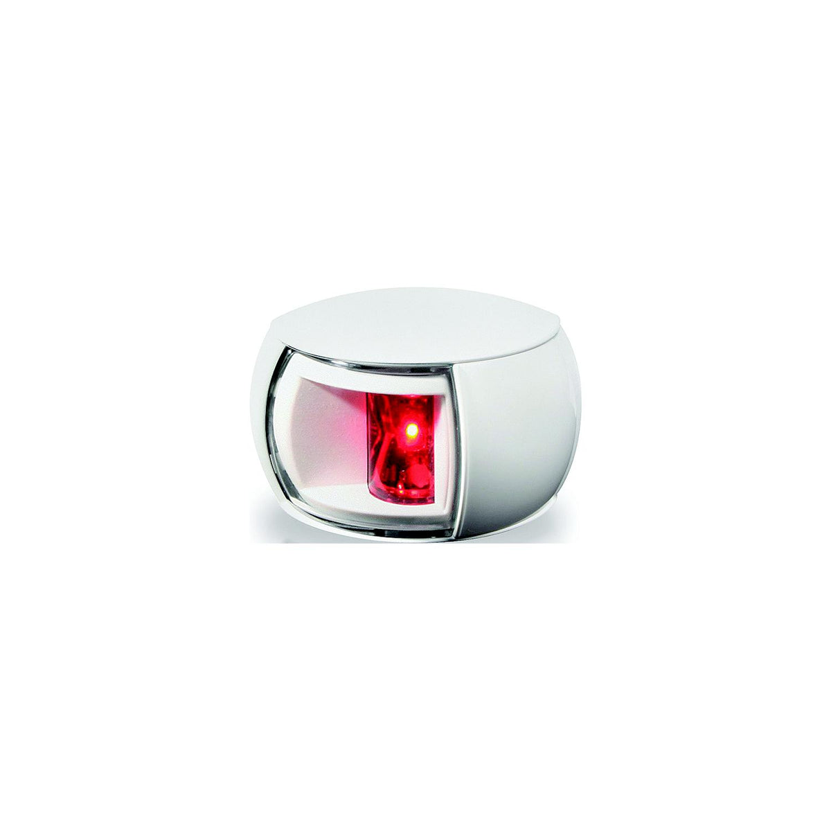 Hella 980520111 NaviLEDÂ® Port (Red) Side Light Only, White w/Clear Lens, 1 ea. -Modern Boat Sales & Service