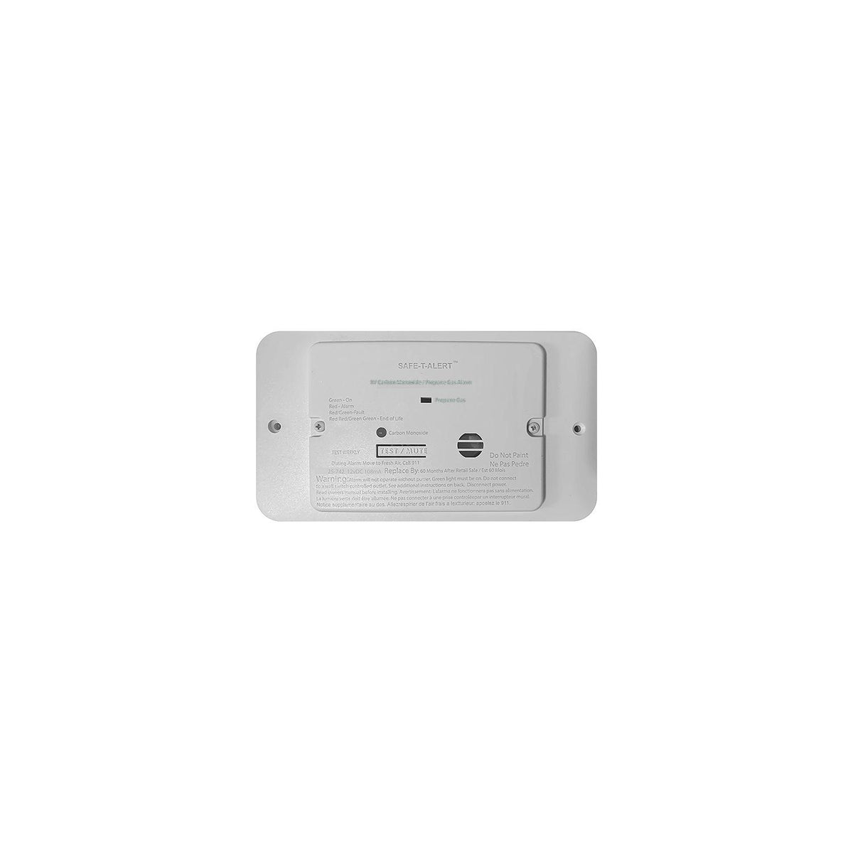 Safe-T-Alert 25742WTTR 25 Series - Dual Propane/LP And Carbon Monoxide Alarm w/Trim Ring, White -Modern Boat Sales & Service