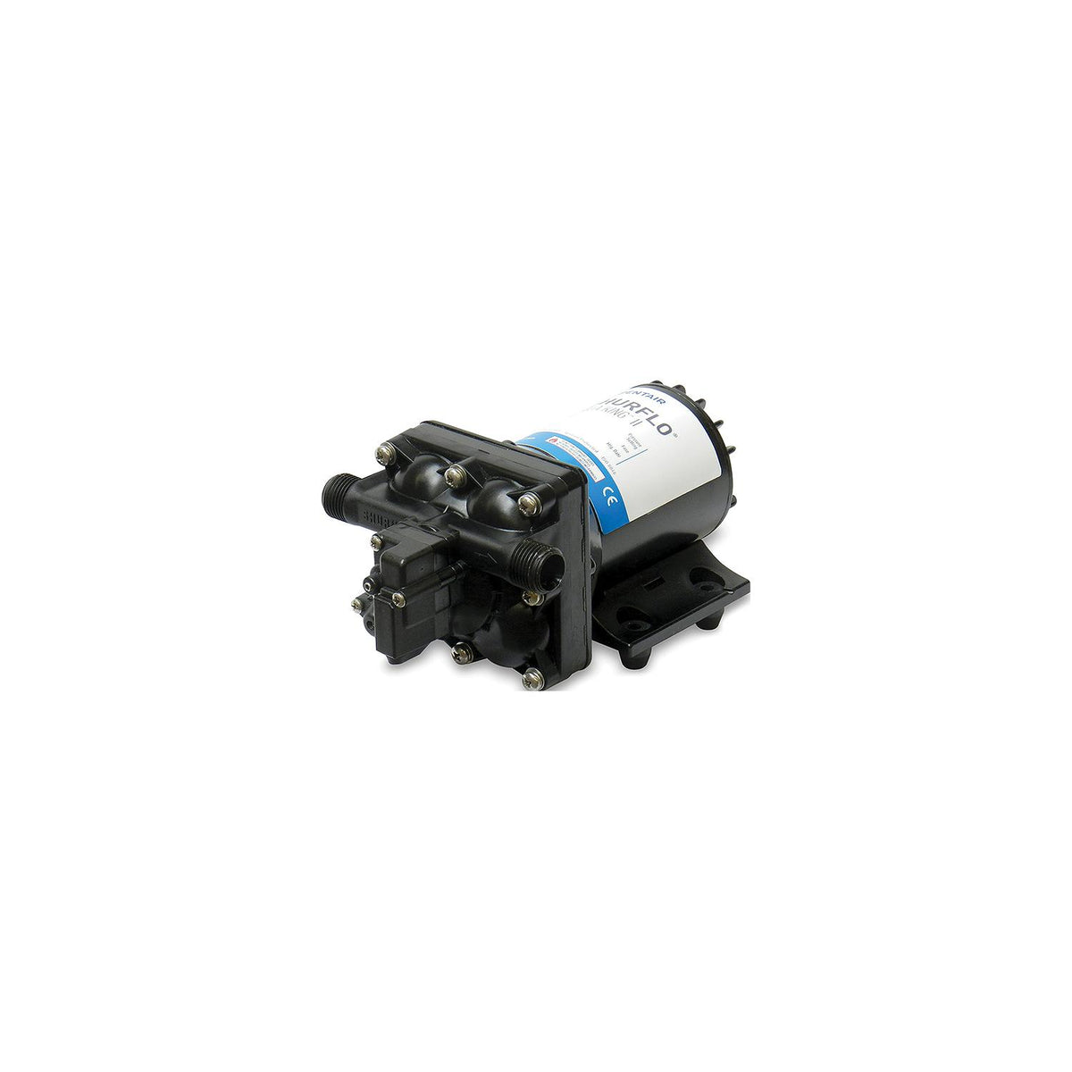 Shurflo Aqua King II Black 55 PSI 3 GPM Automatic Fresh Water Pump 8 1/8" x 5" x 4 1/8" Default Title -Modern Boat Sales & Service