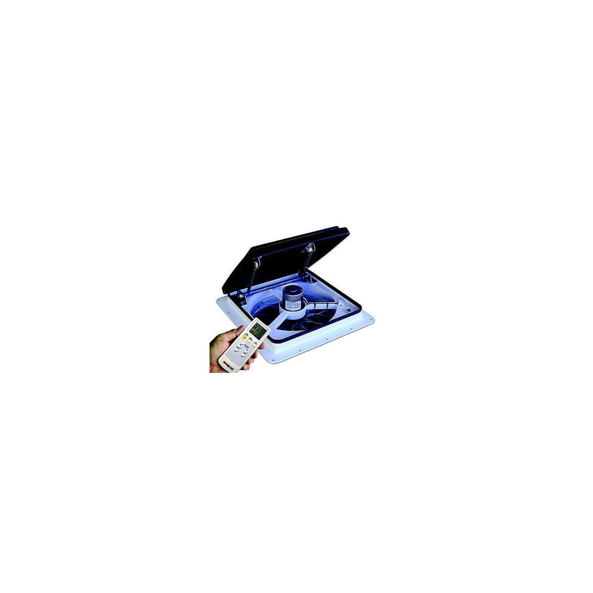 MaxxFan Mini 0004401M Smoke RV 4-Speed Fan -Modern Boat Sales & Service