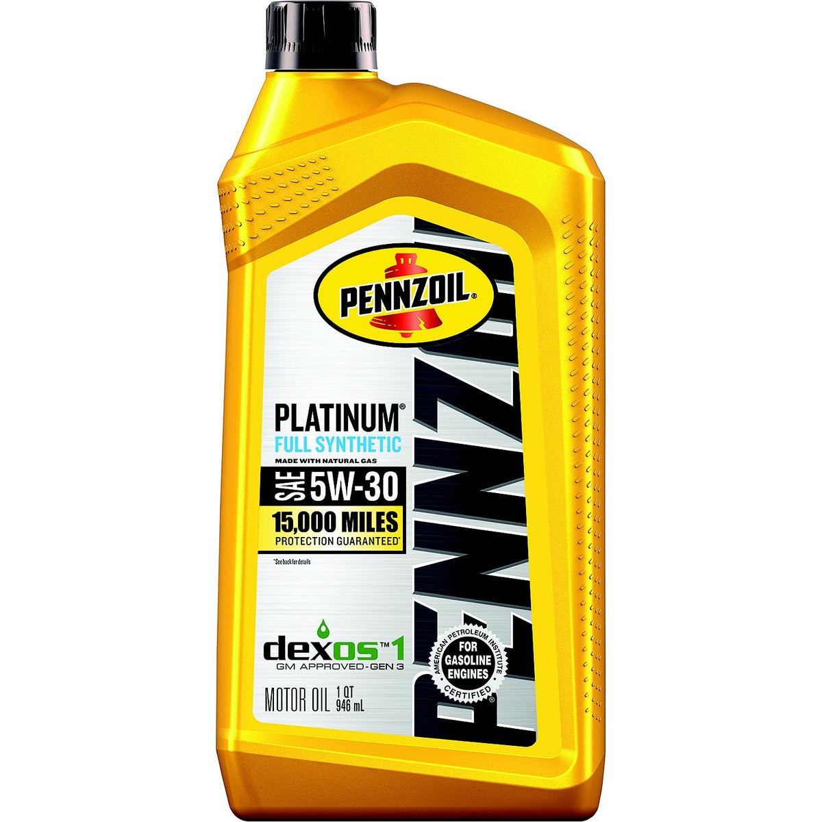 Pennzoil 550046126 Platinum Full synthetic , 5W-30, 5 Quart Default Title -Modern Boat Sales & Service