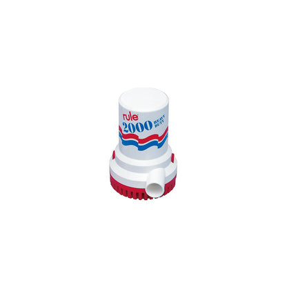 Rule 2000GPH High Capacity Bilge Pump UL Listed With 6' Leads, 12V -Modern Boat Sales & Service