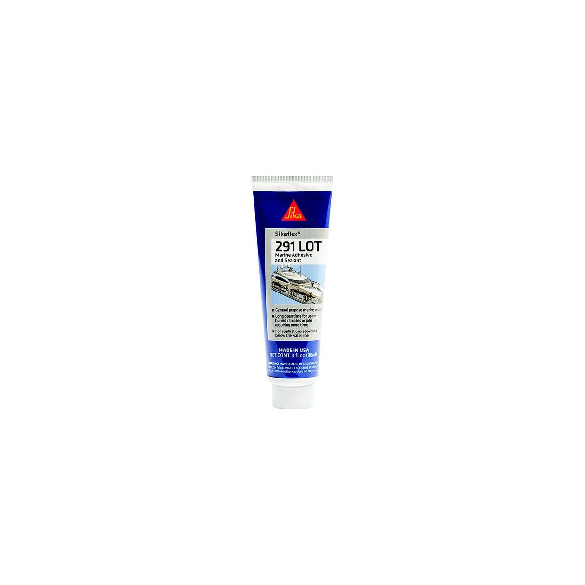 SikaflexÂ® 610564 291 Lot Marine Polyurethane Adhesive/Sealant, White, 3 oz. Tube -Modern Boat Sales & Service