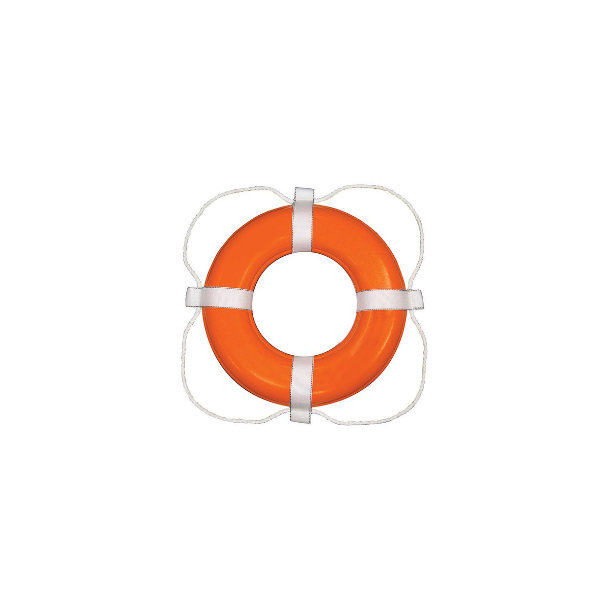Taylor Vinyl Coated Foam Life Ring, 24" Orange w/White Rope, 6/case -Modern Boat Sales & Service
