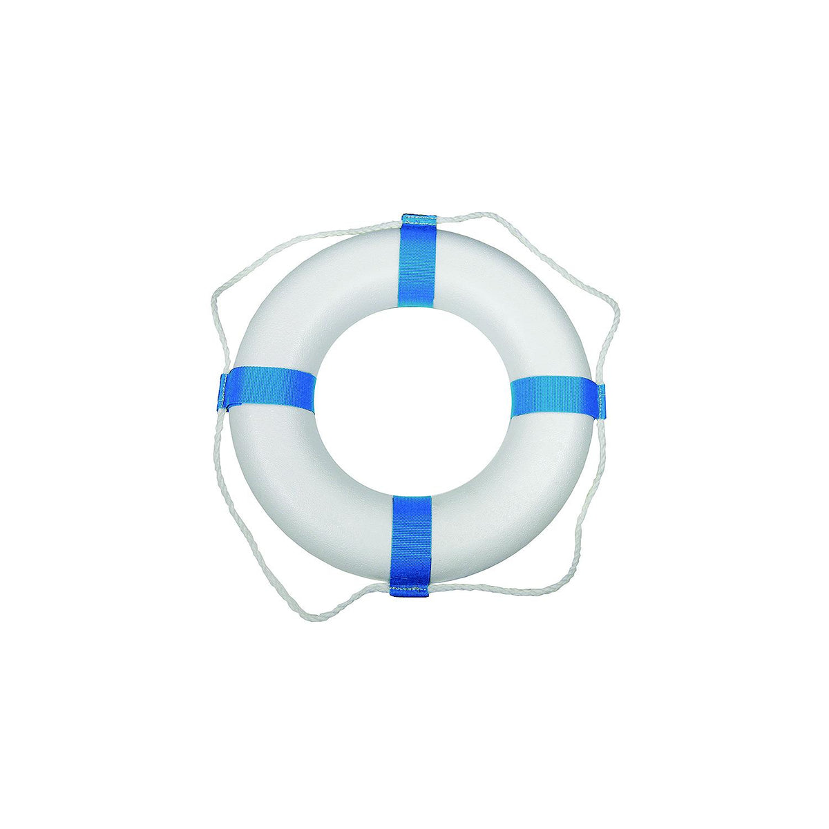 Taylor 17" Decorative Ring Buoy, White/Blue (Not a Life Saving Device) Default Title -Modern Boat Sales & Service