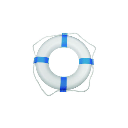 Taylor 17" Decorative Ring Buoy, White/Blue (Not a Life Saving Device) Default Title -Modern Boat Sales & Service