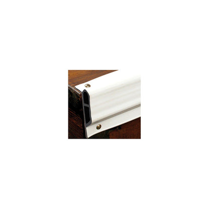 White, Small Double Molded Vinyl Dock Edging. 10' Coil -Modern Boat Sales & Service