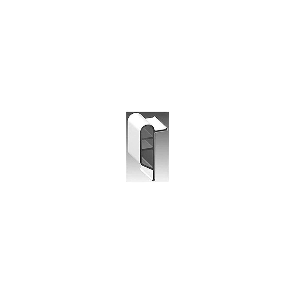 White, Medium Double Molded Vinyl Dock Edging. 10' Straight Default Title -Modern Boat Sales & Service