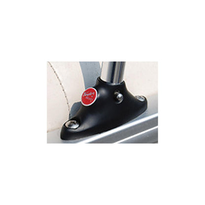 Taylor 3/4" Anodized Aluminum Pontoon Flag Pole 24" With Black Nylon Mount and U.S. Flag 12" x 18" -Modern Boat Sales & Service