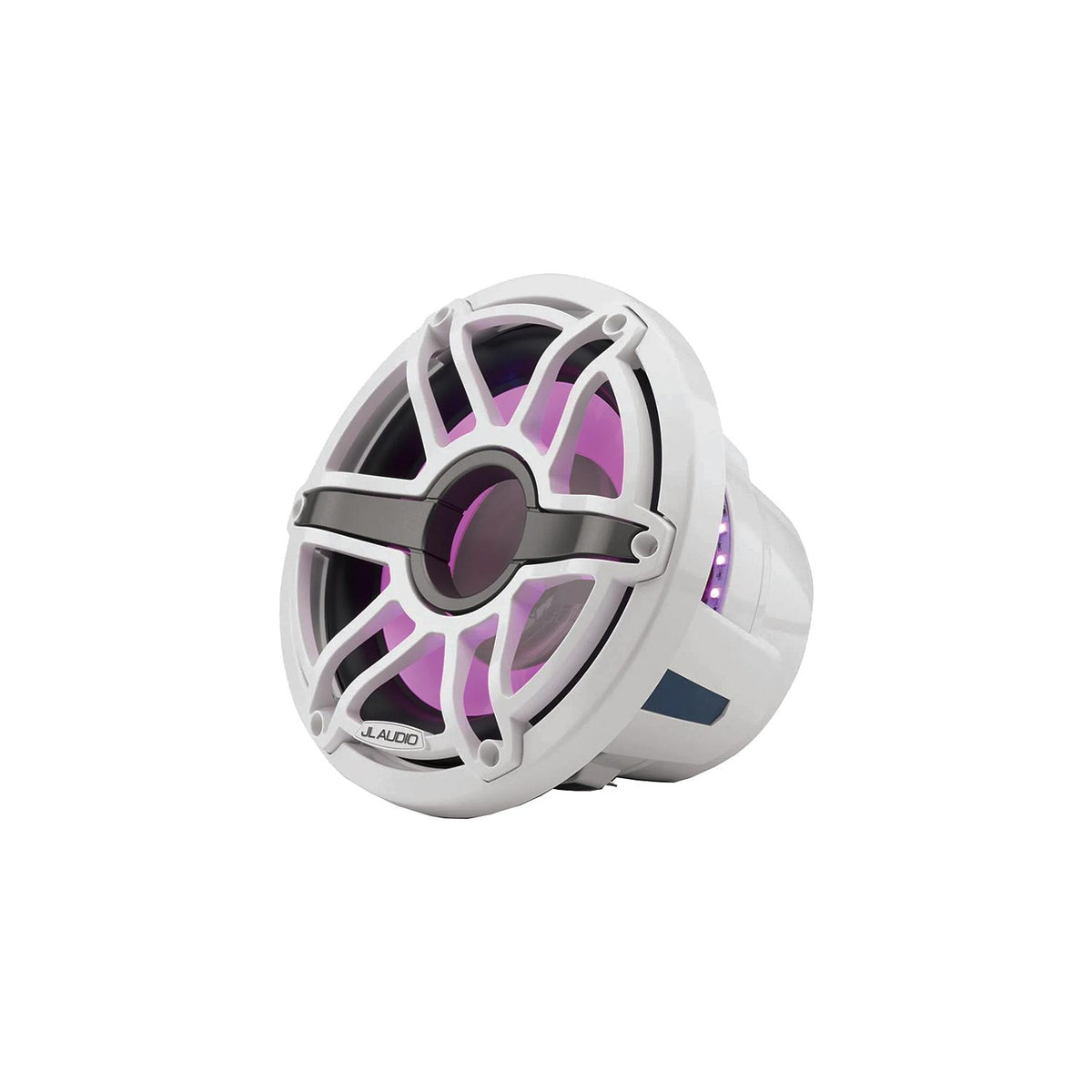 JL Audio 0100348900 M6 Marine Subwoofer, M6-10W-S-GmTi-i-4, 10" Diameter, Titanium, Sport Grille & Transflectiveâ„¢ LED Lighting -Modern Boat Sales & Service