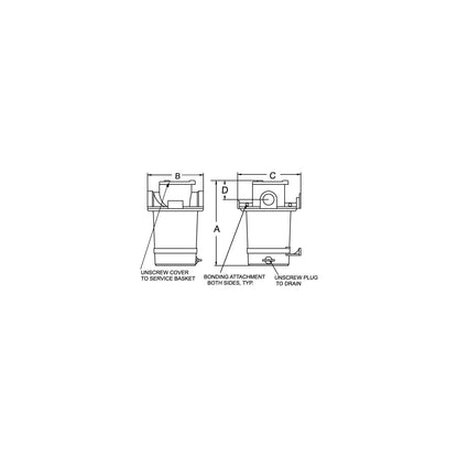 1-1/4" Strainer 304 SS Basket -Modern Boat Sales & Service