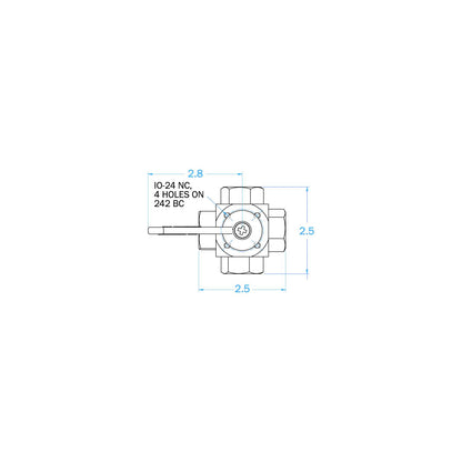Groco FV-550L Bronze 5-Way Tank Selector Valve 1/2" Full Flow -Modern Boat Sales & Service