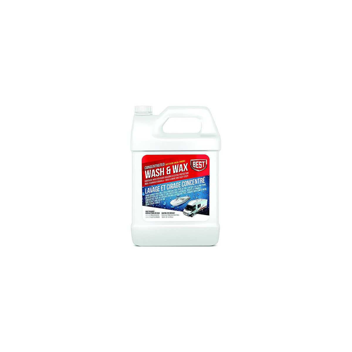 Best Wash & Wax, 128 oz Concentrate, 4/case -Modern Boat Sales & Service