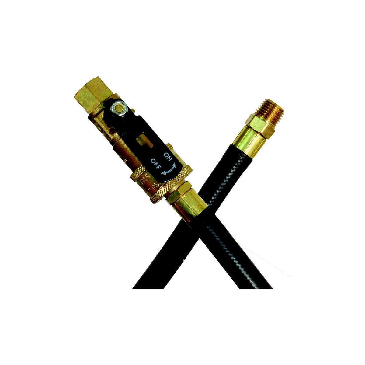 JR Products RV Rubber Appliance Hose with 1/4" Quick Disconnect Male & Quick Disconnect Coupler Ends -Modern Boat Sales & Service