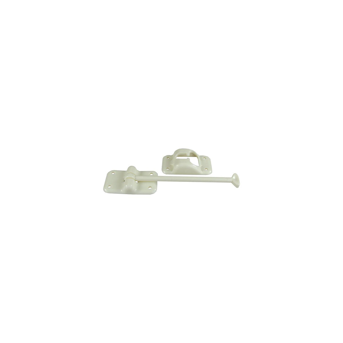 JR Products Plastic T-Style Door Holder, 6" Colonial White -Modern Boat Sales & Service