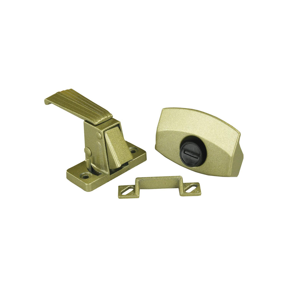 JR Products 20515 Gold Finish Privacy Latch for RV Interior Doors -Modern Boat Sales & Service