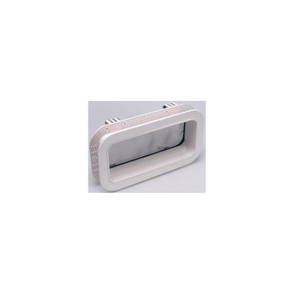 Beckson PO512-WC-10 Self-Drainâ„¢ Opening Port, White w/Clear Lens Default Title -Modern Boat Sales & Service