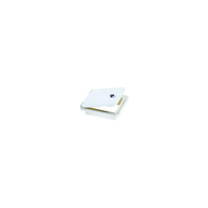 Large Locking Cable Hatch, Rectangular, Polar White -- 8.5" x 8" x 1.5" -Modern Boat Sales & Service