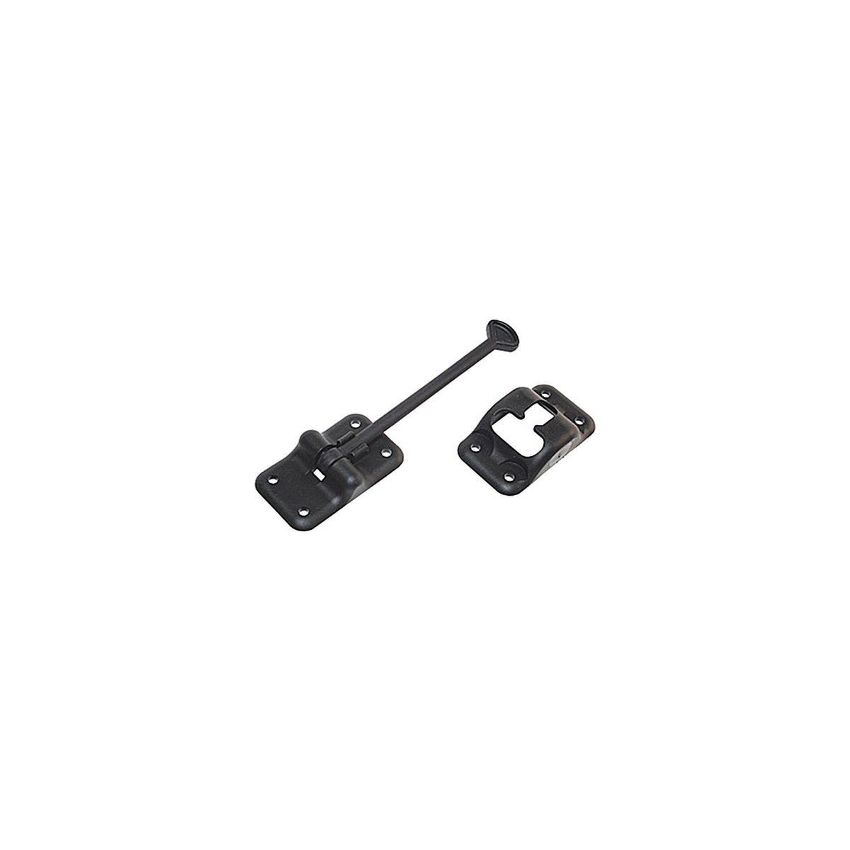 Entry Door Holder - Plastic T - 6" - Black -Modern Boat Sales & Service