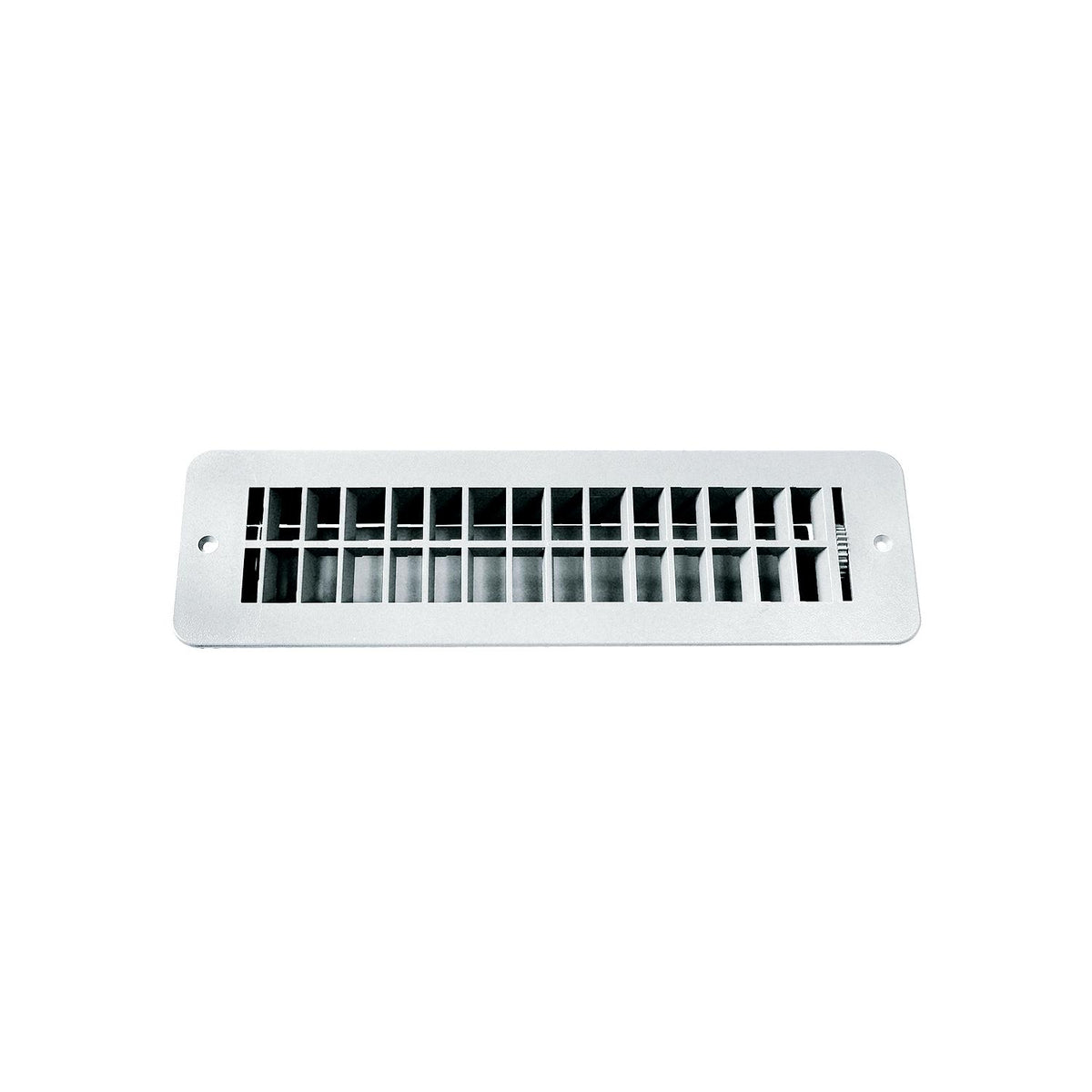 Floor Register with damper - White - OD 12" x 3 1/2" , Cut Out 10" x 2 3/8" -Modern Boat Sales & Service
