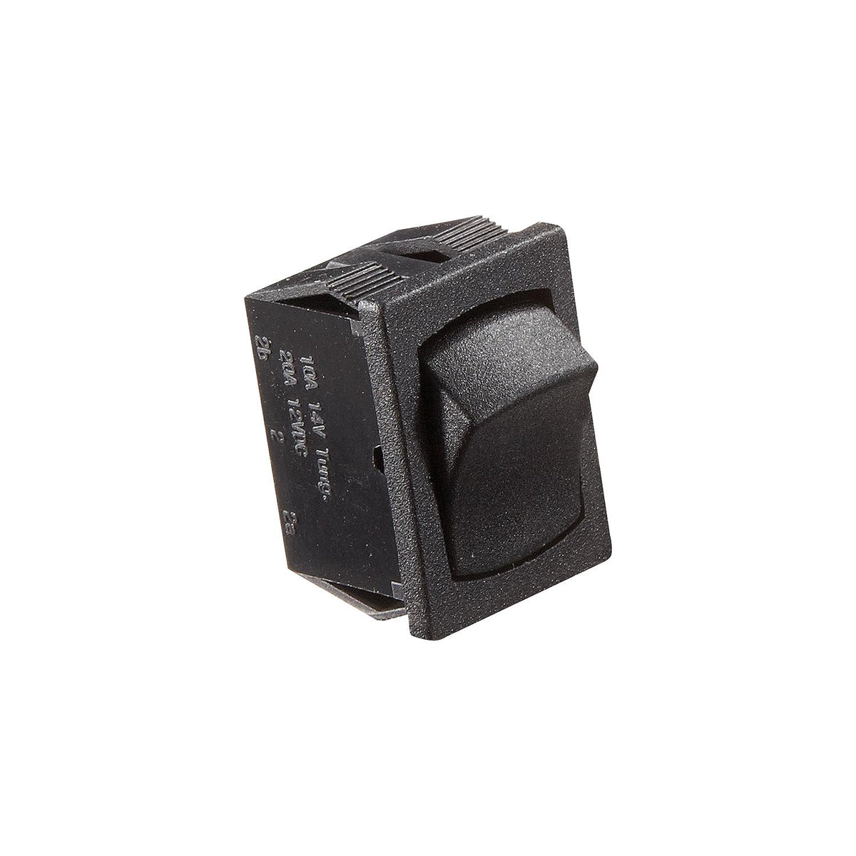 Black Rocker Switch, 10 A, On/Off - SPST - Cut-Out .508" x .756" -Modern Boat Sales & Service