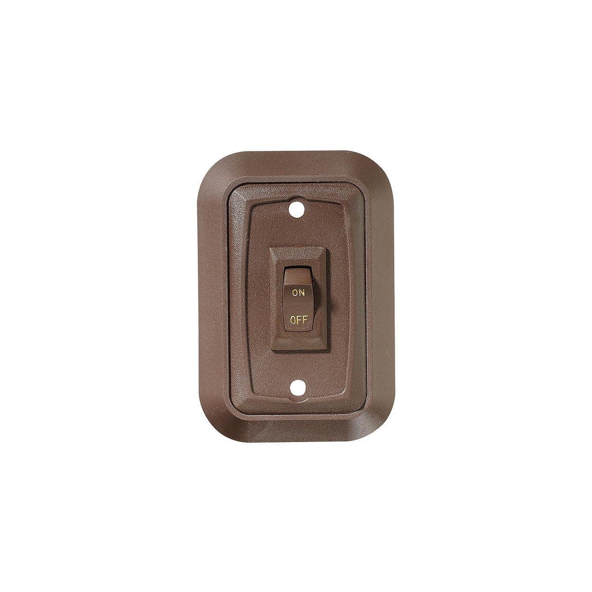 Wall Plate Switch, Brown, Single, 3.53" x 2.39", On/Off - SPST - Includes Raised Bezel, Plate and Switch -Modern Boat Sales & Service