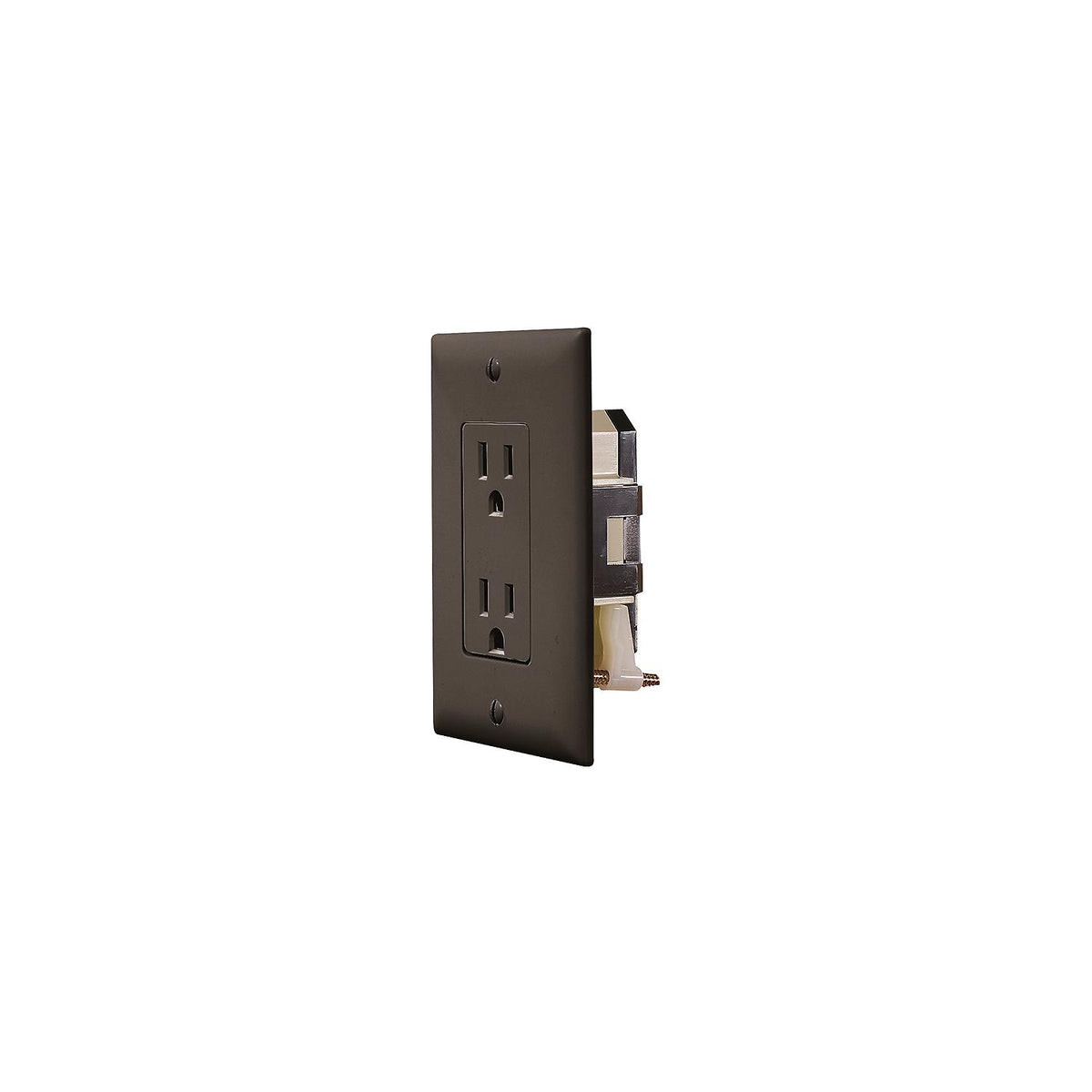 "Self Contained" Black Dual Outlet w/Cover-Plate -Modern Boat Sales & Service