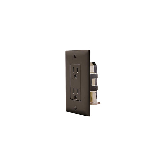 "Self Contained" Black Dual Outlet w/Cover-Plate -Modern Boat Sales & Service