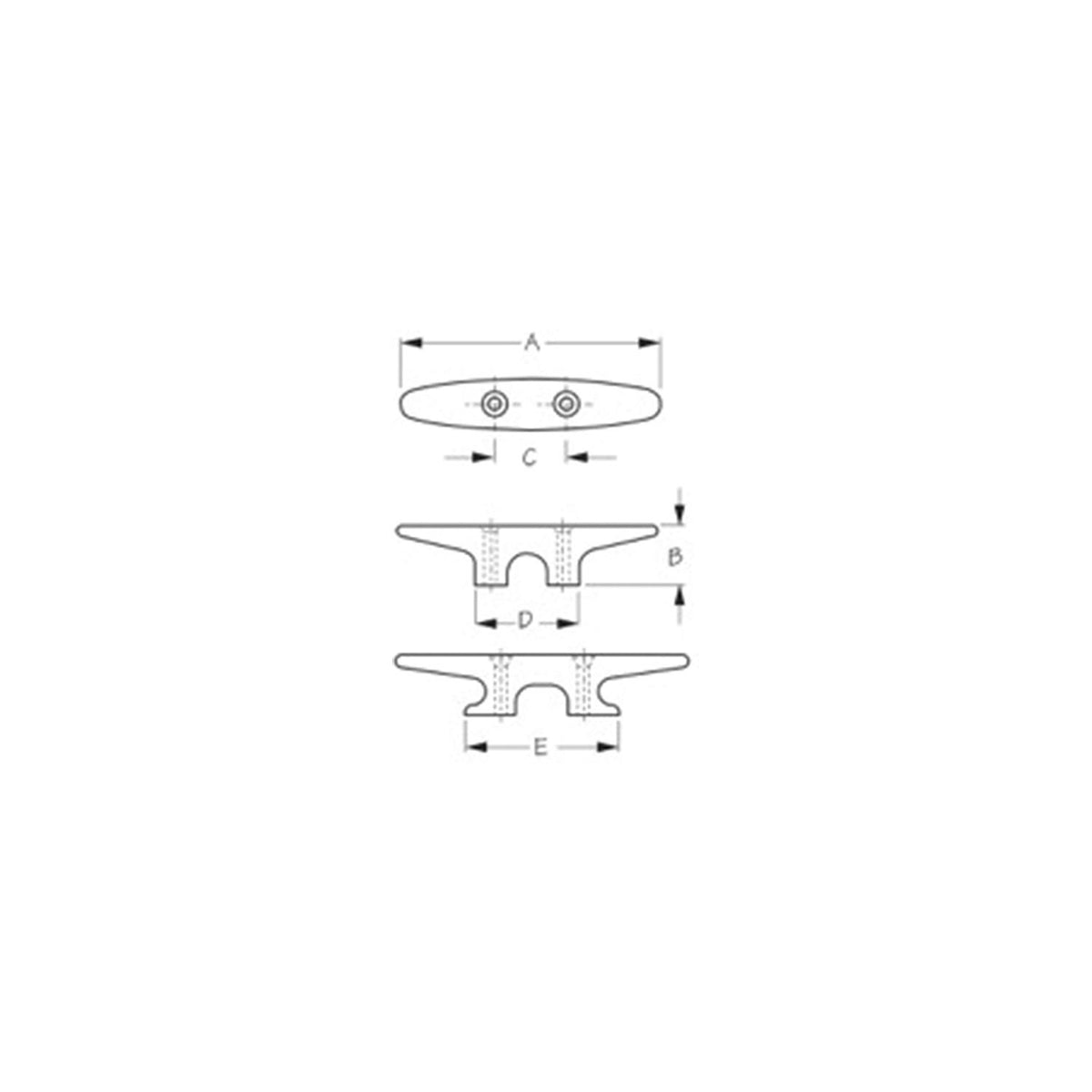 SeaDog 0433401 Heavy Duty Nylon Cleat, Black, 1 pr. Default Title -Modern Boat Sales & Service