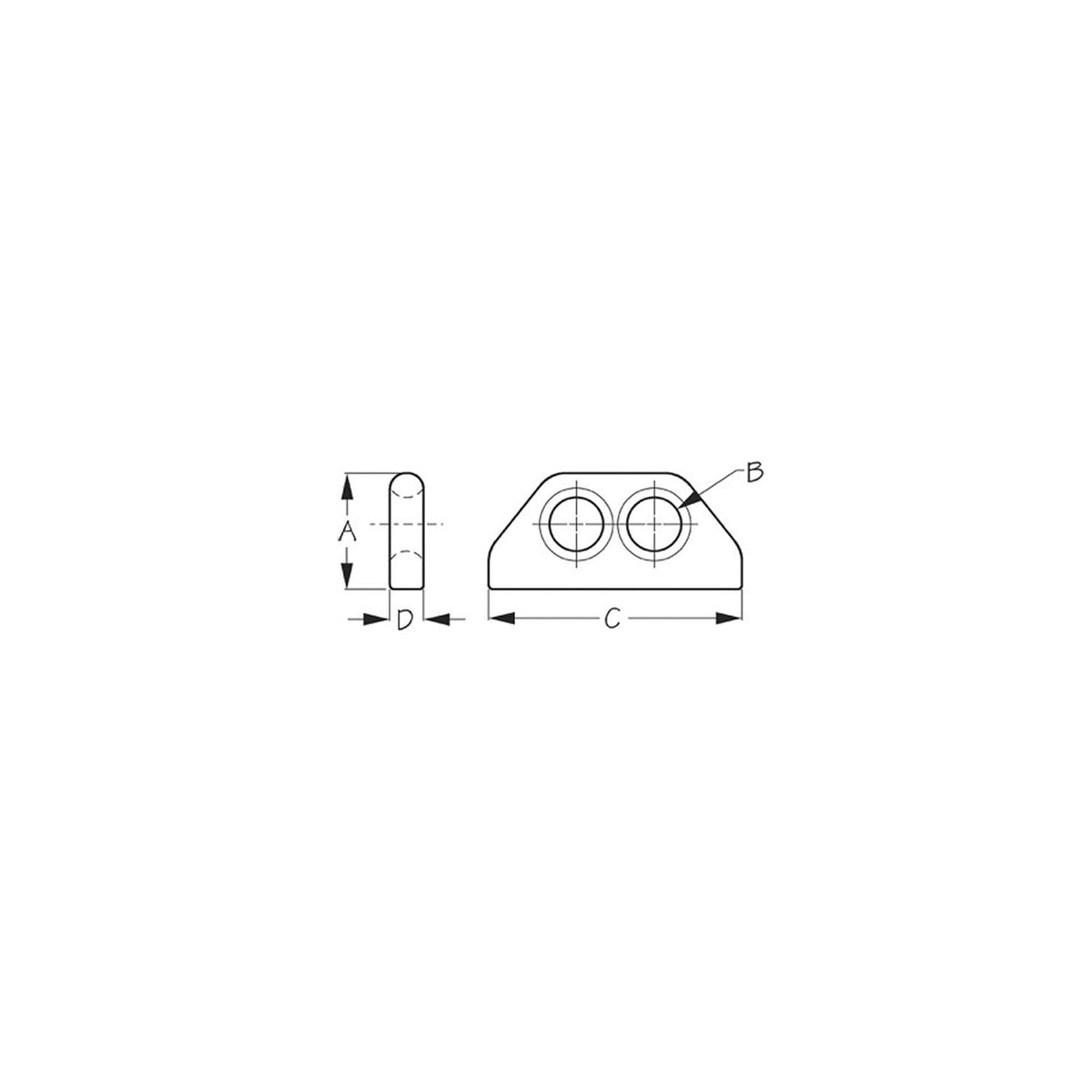 Sea-Dog 079720 Weldable Bow Eye - Double, 3-15/16" -Modern Boat Sales & Service