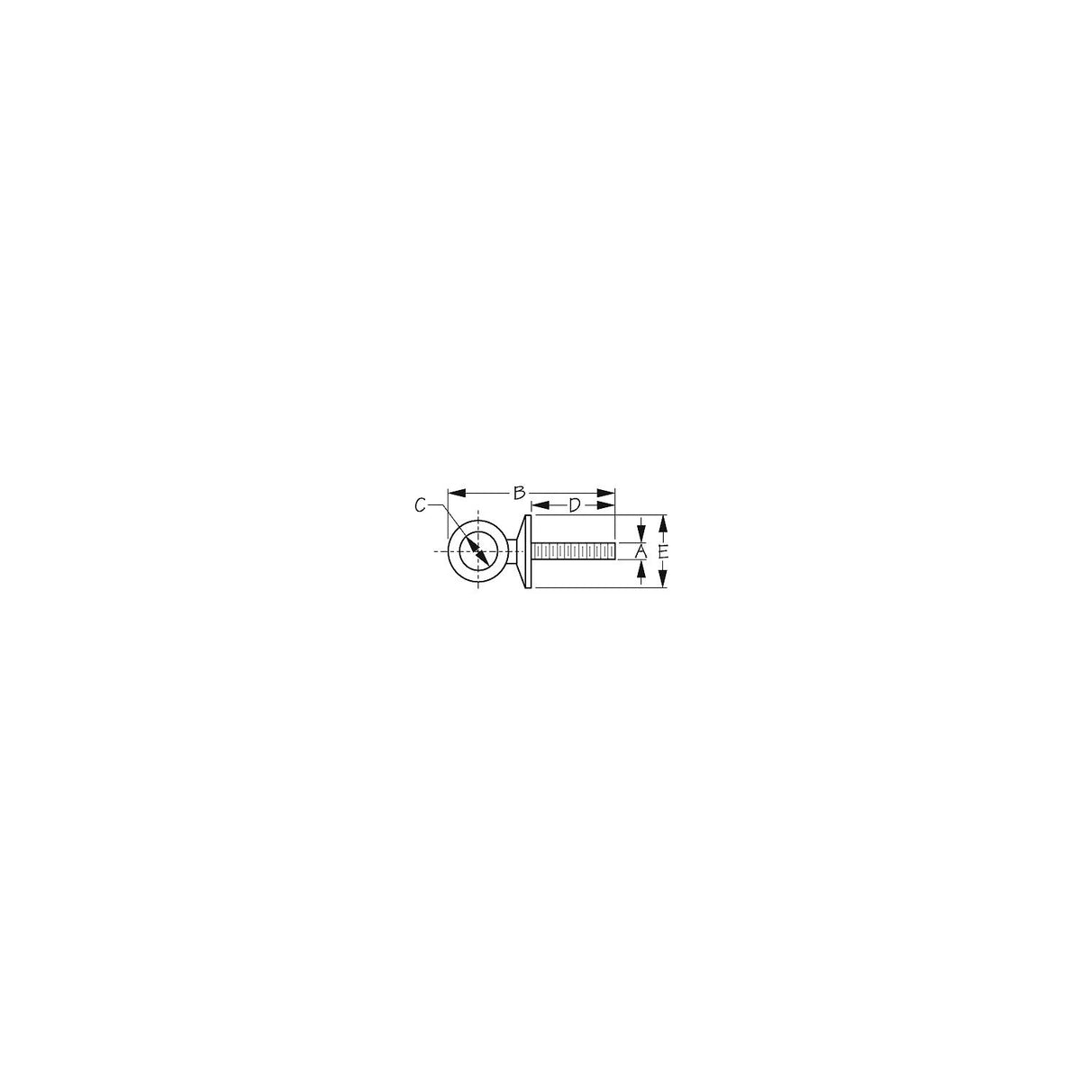 Sea-Dog 080463 Eye Bolt w/Shoulder, 1/2" I.D. Default Title -Modern Boat Sales & Service
