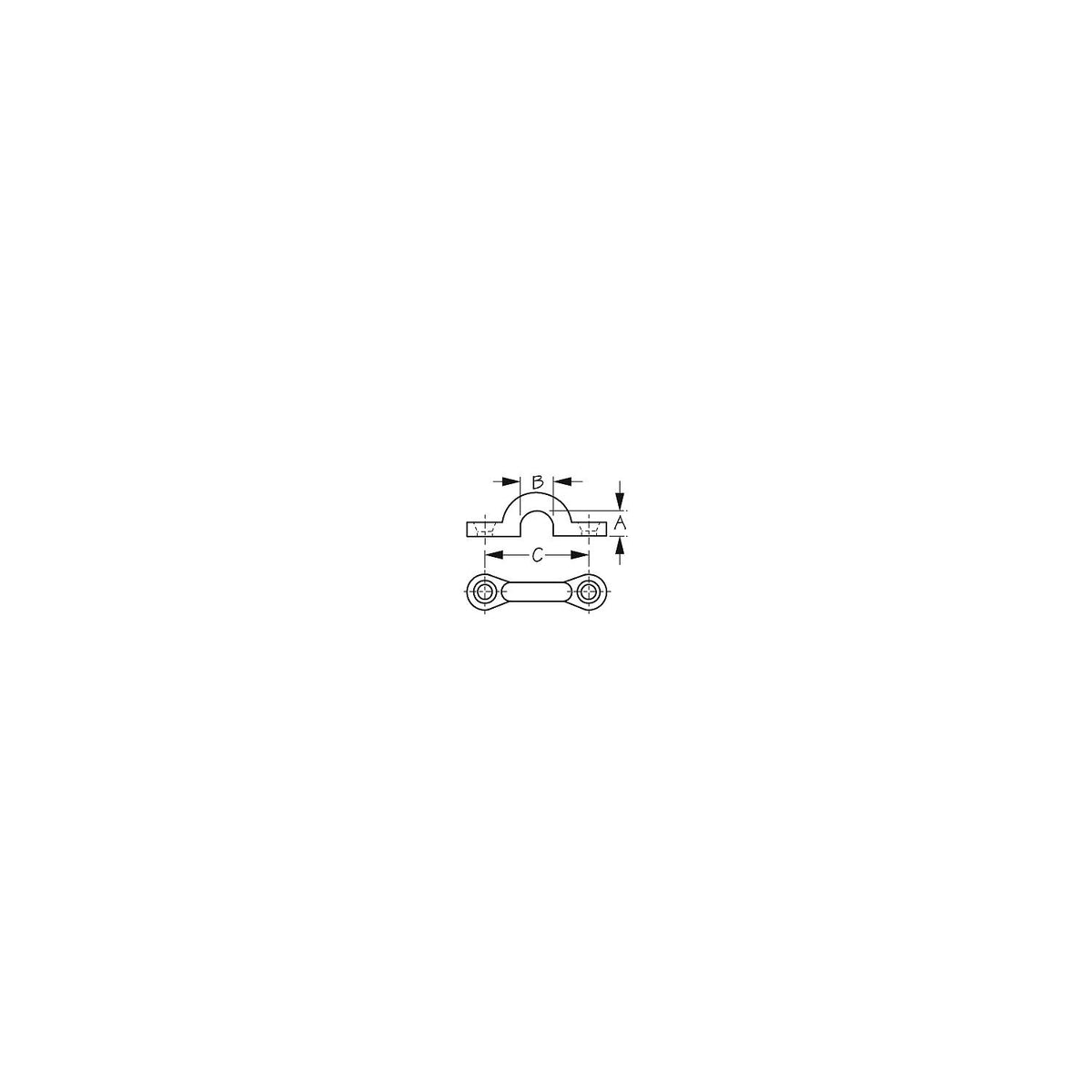 Sea-Dog 0812001 Pad Eye SS 5/16", 2/Card Default Title -Modern Boat Sales & Service