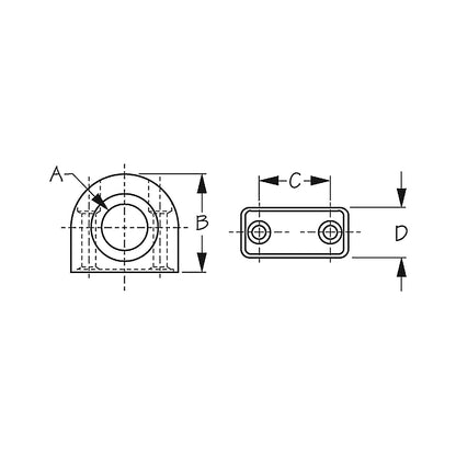 Nylon Fairlead w/Stainless Insert Default Title -Modern Boat Sales & Service
