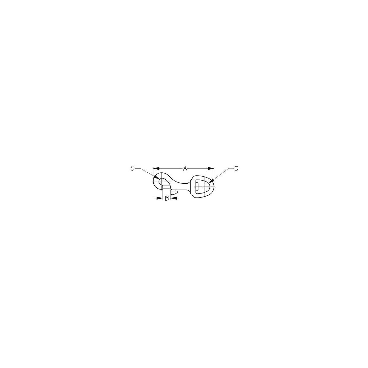 Bronze Swivel Eye Bolt Snap -Modern Boat Sales & Service
