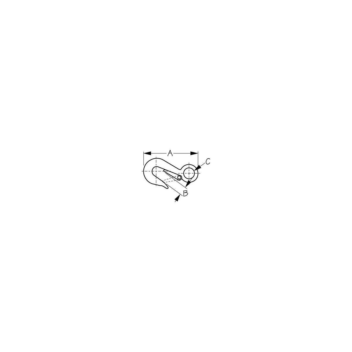 SeaDog 1463051 Fast Eye Safety Snap Hook | 11.900 lb Capacity | 1/8" Diameter Default Title -Modern Boat Sales & Service