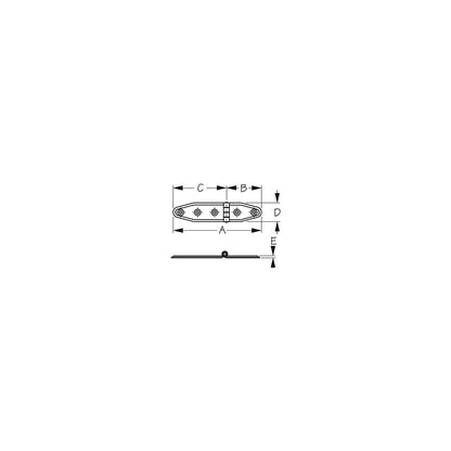 Stainless Strap Hinge 4-1/8", Pair Default Title -Modern Boat Sales & Service