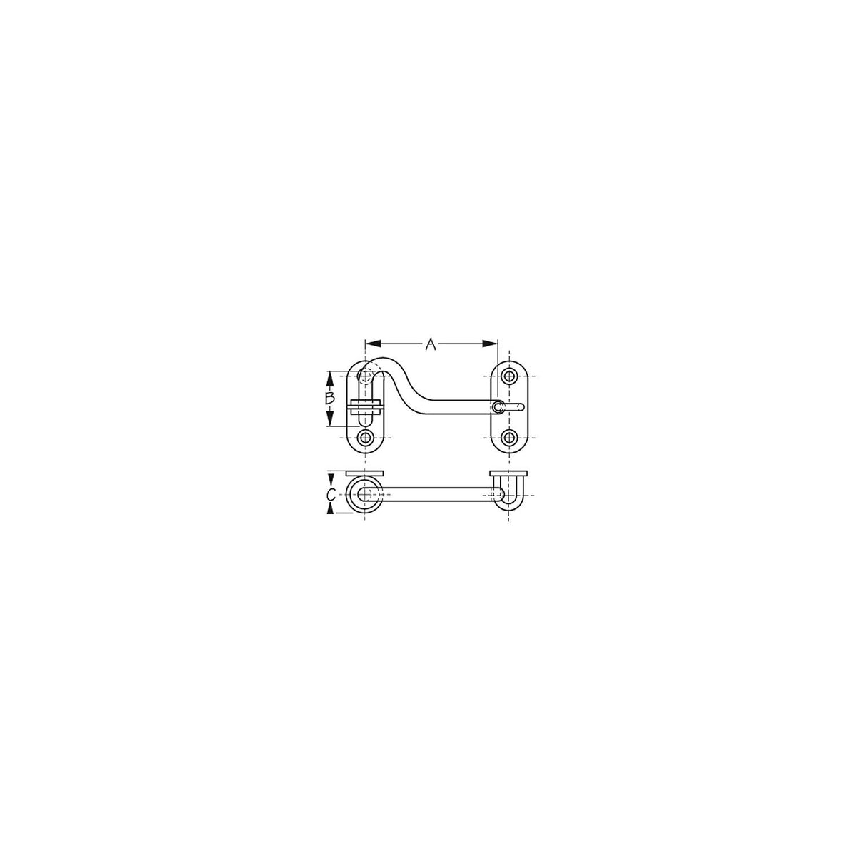 Door Hook SS Default Title -Modern Boat Sales & Service