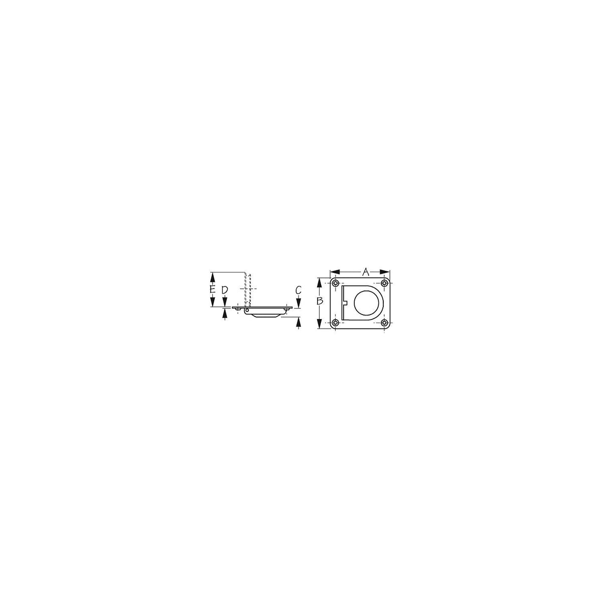 Lift Handle Lg. Stainless -Modern Boat Sales & Service