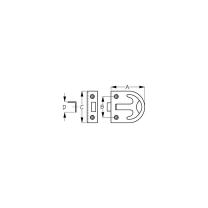SeaDog 221920 Loaded Ring T-Handle Pull Latch | Investment Cast 316 Stainless Steel | #8 Fastener Default Title -Modern Boat Sales & Service