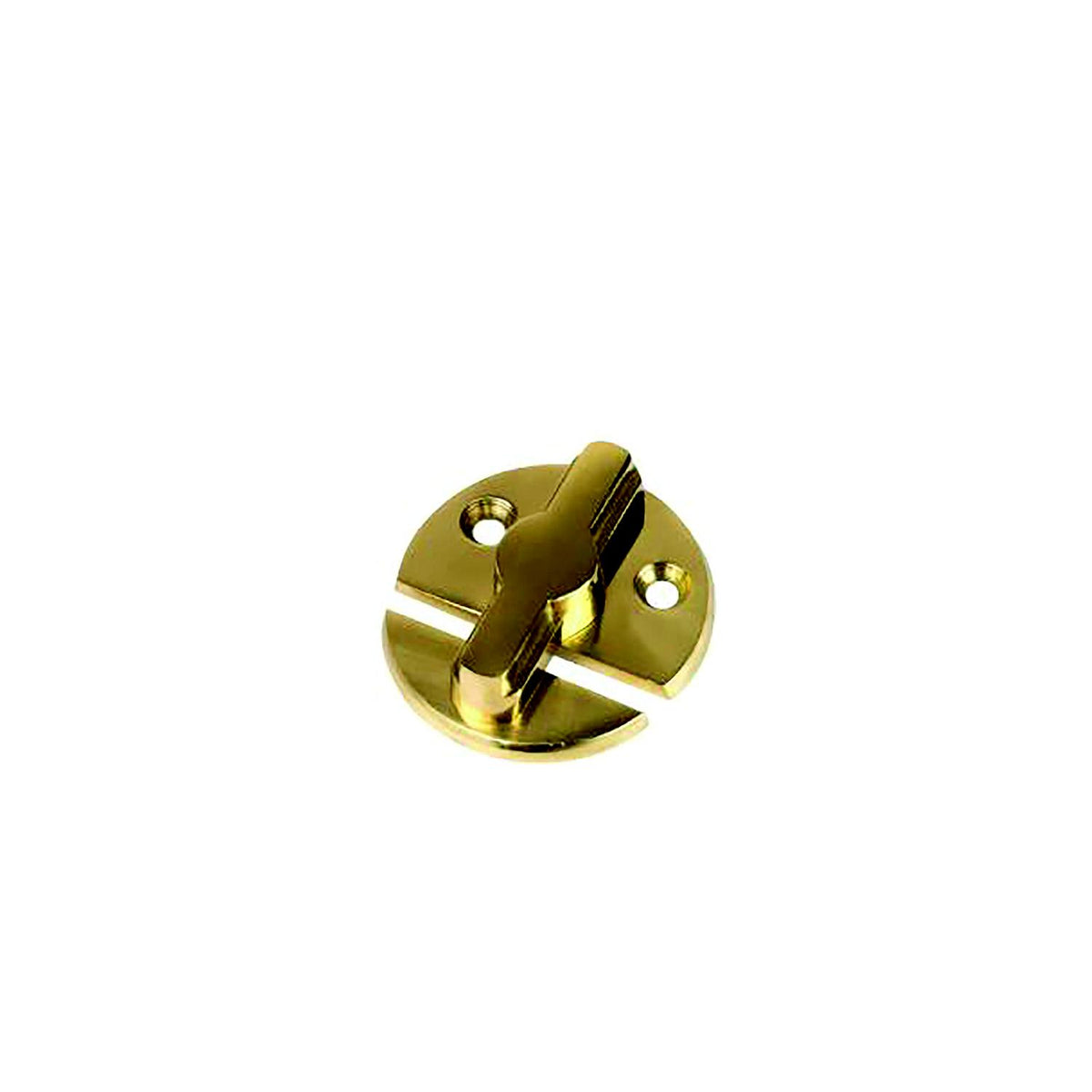 Sea-Dog 2223651 Door Button, A=1-3/16" , B=1/2" C=1", D=1-3/4", E= 1-11/16", #6 FH, Brass Default Title -Modern Boat Sales & Service