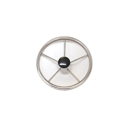 SeaDog 230211 11", 5-Spoke Stainless Steering Wheel w/Plastic Center Cap, 25A Dish -Modern Boat Sales & Service